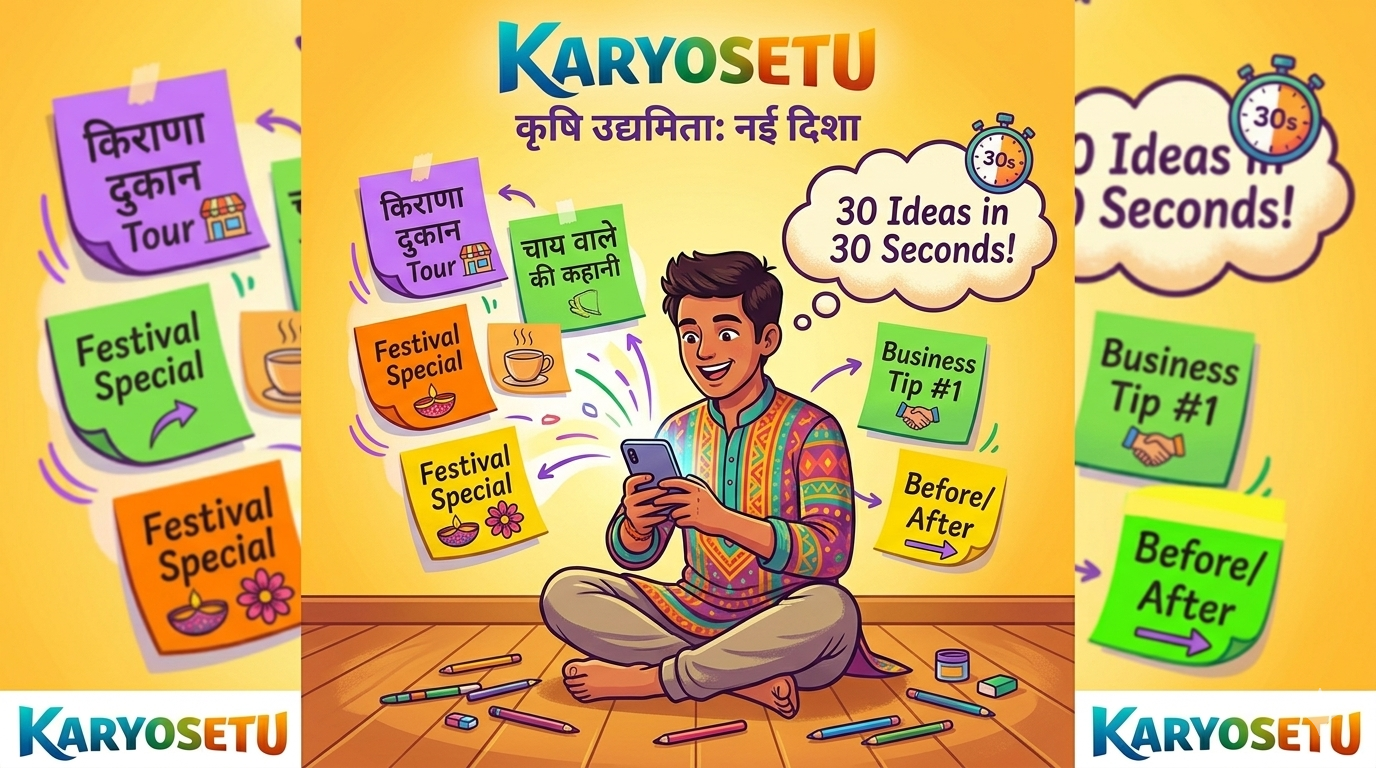 30 content ideas in 30 seconds — AI brainstorming for Setu Stars